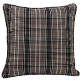 Whistler Black, Gray & Cream Plaid Euro Sham
