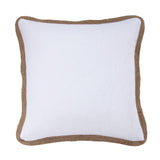 Washed Linen Jute Trimmed Euro Sham