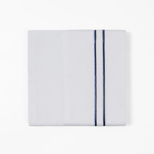 Embroidered Stripe 350TC Cotton Sateen Sheet Set
