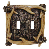 Antler Double Switch Wall Plate