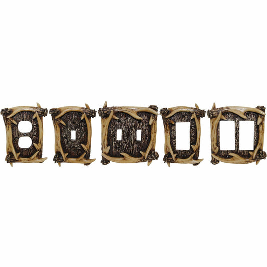 Antler Double Switch Wall Plate
