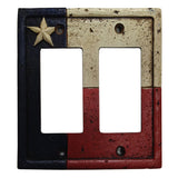 Texas Double Rocker Wall Switch Plate