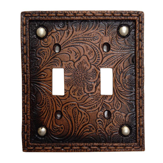 Tooled Resin w/ Stud Double Switch Wall Plate