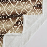 Chalet Aztec Campfire Sherpa Throw