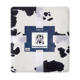 Elsa Cowhide Campfire Sherpa Throw