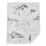 Ski Life Campfire Sherpa Throw