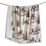 White Pine Campfire Sherpa Throw