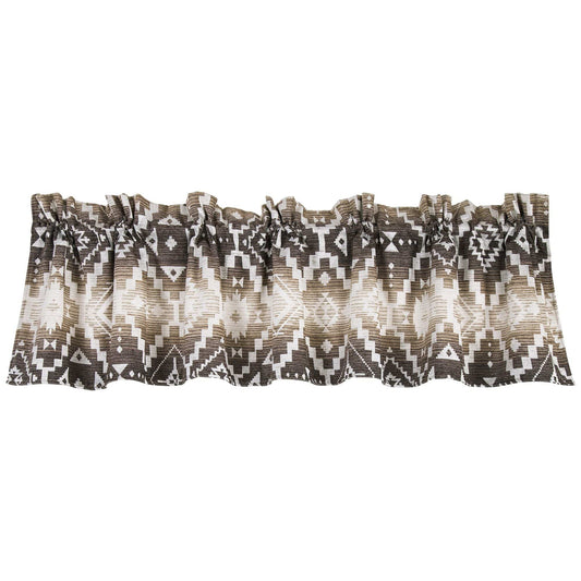 Chalet Aztec Cream & Taupe Kitchen Valance