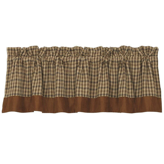 Clifton Woven Twill Plaid Kitchen Valance