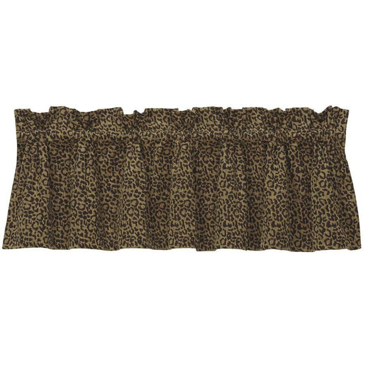 Adrienne Leopard Kitchen Valance