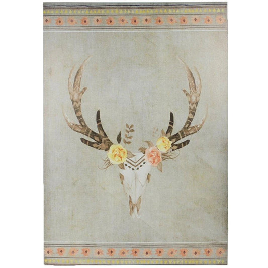 Desert Skull Bohemian Canvas Wall Decor