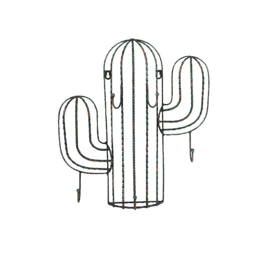 Saguaro Cactus Wall Hanging w/ Hooks