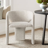 Khloe Modern Chenille Dining Chair with Arms (1-Piece)