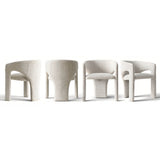 Khloe Modern Chenille Dining Chair with Arms (Set of 2)