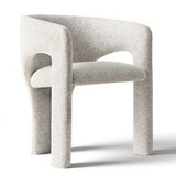 Khloe Modern Chenille Dining Chair with Arms (1-Piece)