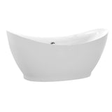 5.67 ft. Freestanding Bathtub in White
