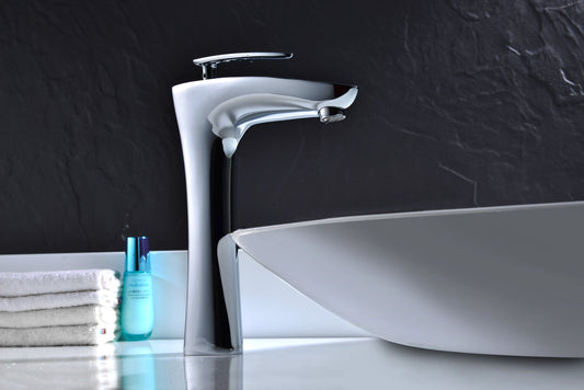 Crown Series Single Handle Vessel Sink Faucet in Polished Chrome