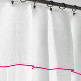 100% Linen Edge Embroidery Curtain (Set Of 2)