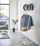 Coat Rack with Hat Storage (66" H)  - Steel + Wood