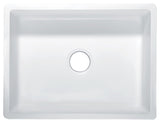 ANZZI Roine Reversible Farmhouse Sink (24" L x 9.06" H), Single Basin, Solid Surface ANZZI Stone, Non-Porous, Easy Clean, Lifetime Warranty