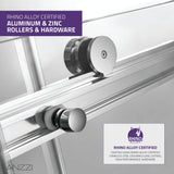 Kahn Series 45 to 48 in. x 76 in. Sliding Frameless Shower Door with Tsunami Guard Tempered Glass