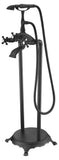Suni 3-Handle Claw Foot Tub Faucet with Hand Shower