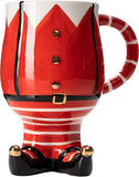 Christmas Santa's Elf Mug - Hand Painted - 14 oz 6