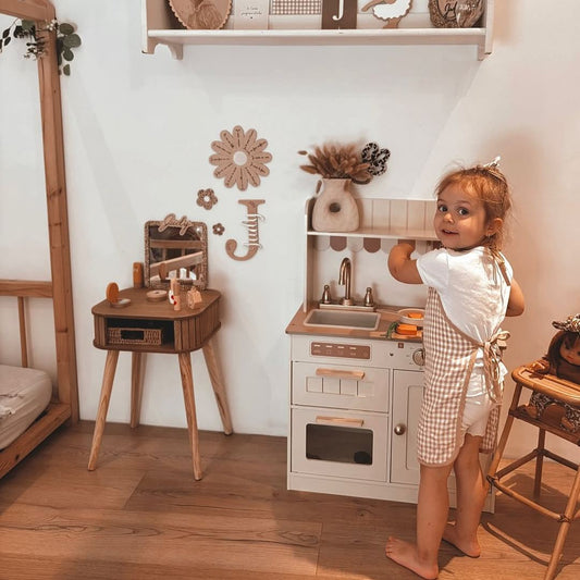 ROBUD Wooden Kids Play Kitchen Set  - Olivia Caramel