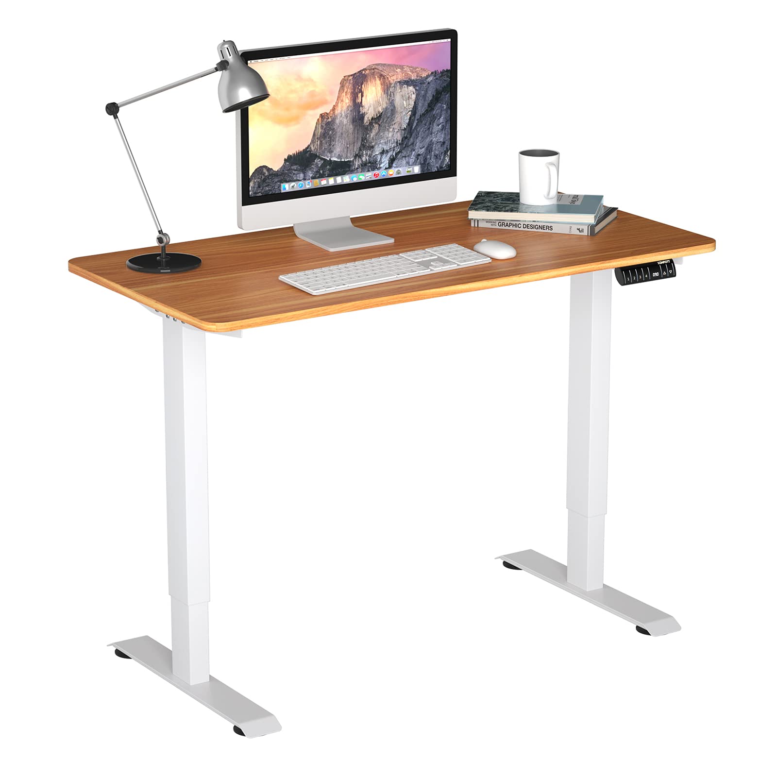 Tangkula Electric Standing Desk, Height Adjustable Motorized Office Desk