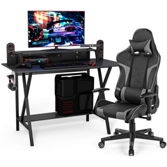 Tangkula Gaming Desk and Chair Set