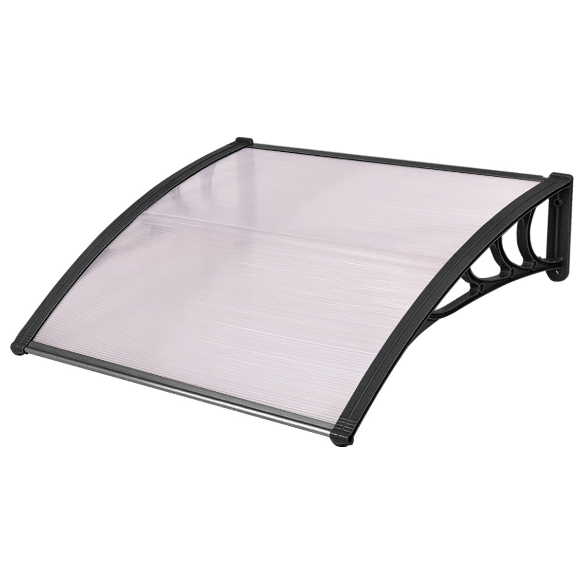 Tangkula 40"x40" Window Awning, Modern Polycarbonate Front Door Canopy