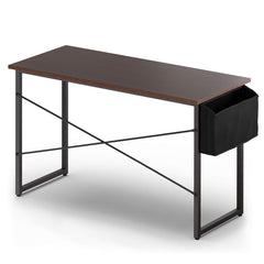 Tangkula Computer Desk with Storage Bag, Home Office Writing Study Desk