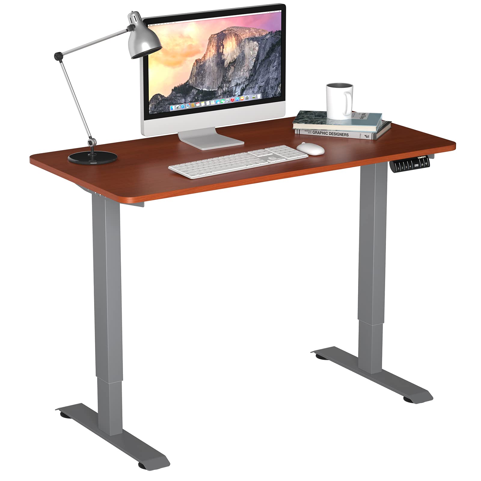 Tangkula Electric Standing Desk, Height Adjustable Motorized Office Desk