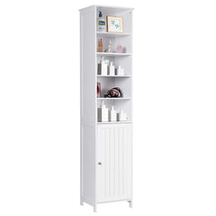 Tangkula 72 Inches Tall Cabinet, Bathroom Free Standing Tower Cabinet with Adjustable Shelves