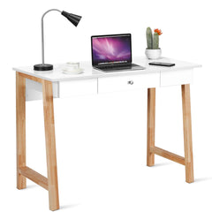 Tangkula Computer Desk with Storage Drawers