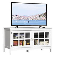 Tangkula TV Stand Cabinet, Modern Wood Large Wide Entertainment Center for TV up to 50"