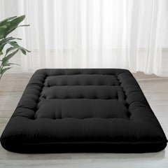 MAXYOYO 6" Extra Thick Japanese Classic Floor Futon Mattress, Black