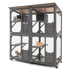 Tangkula Catio Outdoor Cat Enclosure Large