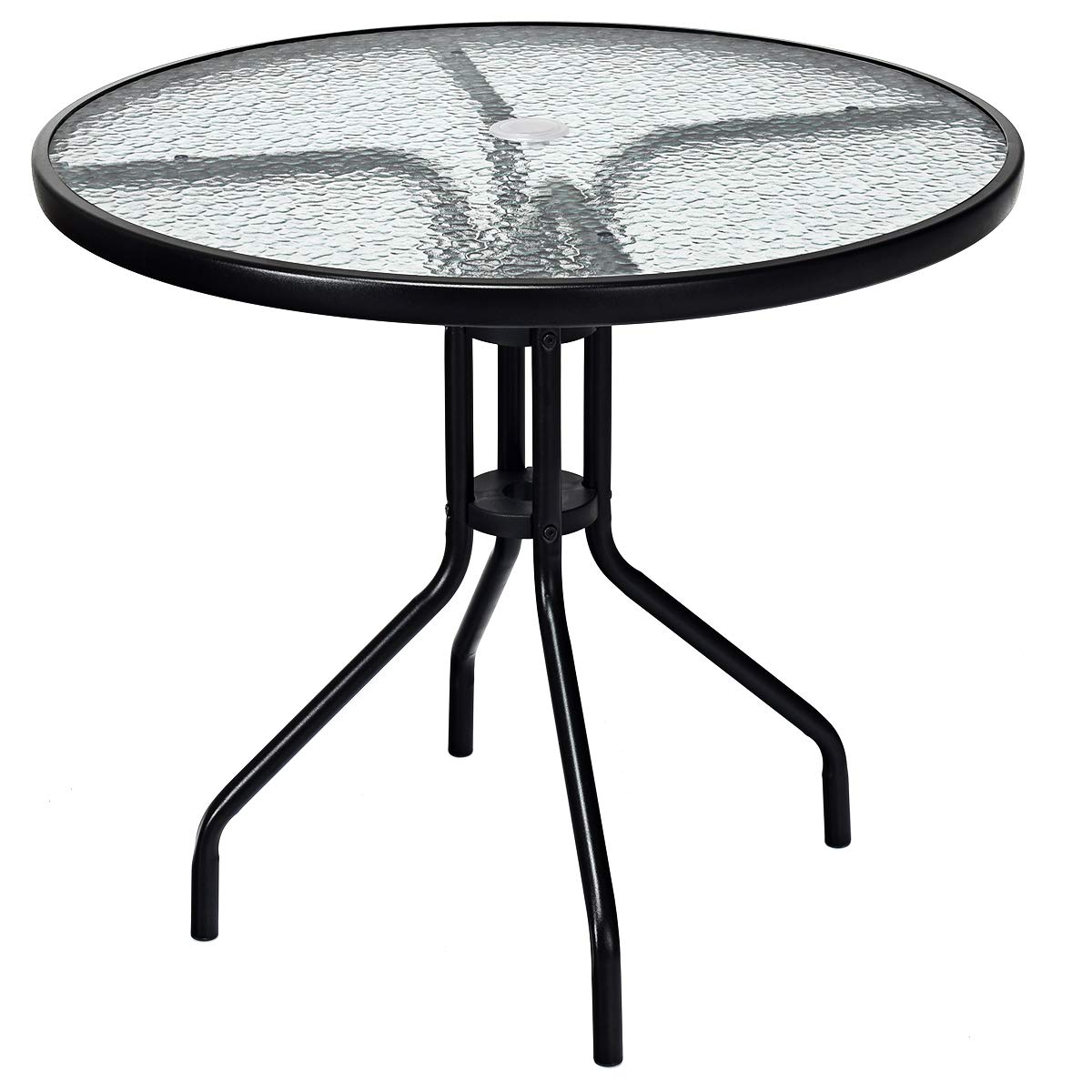 Tangkula 32" Outdoor Patio Table, Round Bistro Table