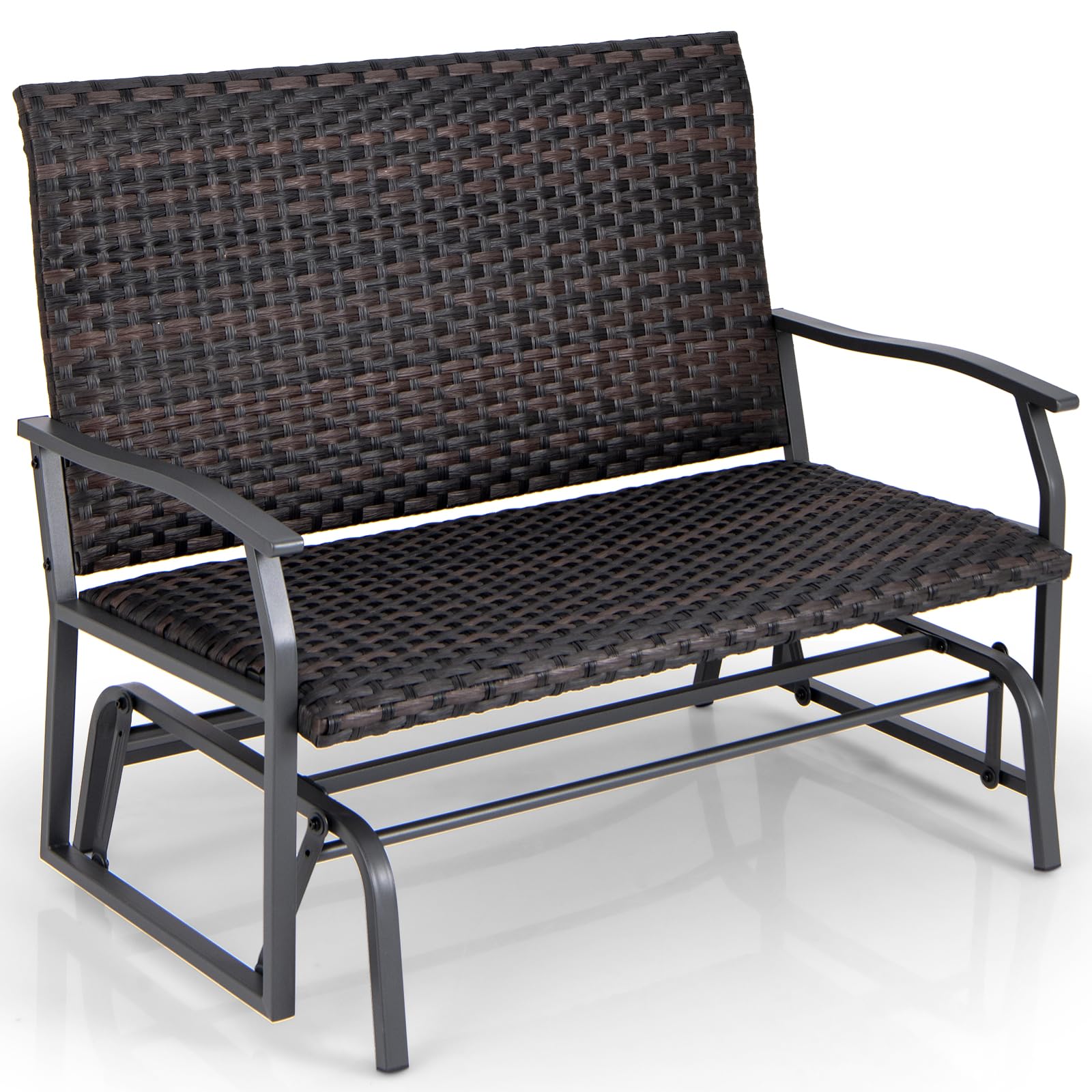 Tangkula Outdoor Swing Glider Bench