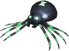 Tangkula 6 Ft Halloween Inflatable Spider, Spider with LED Lights Outdoor Indoor Halloween Decorations