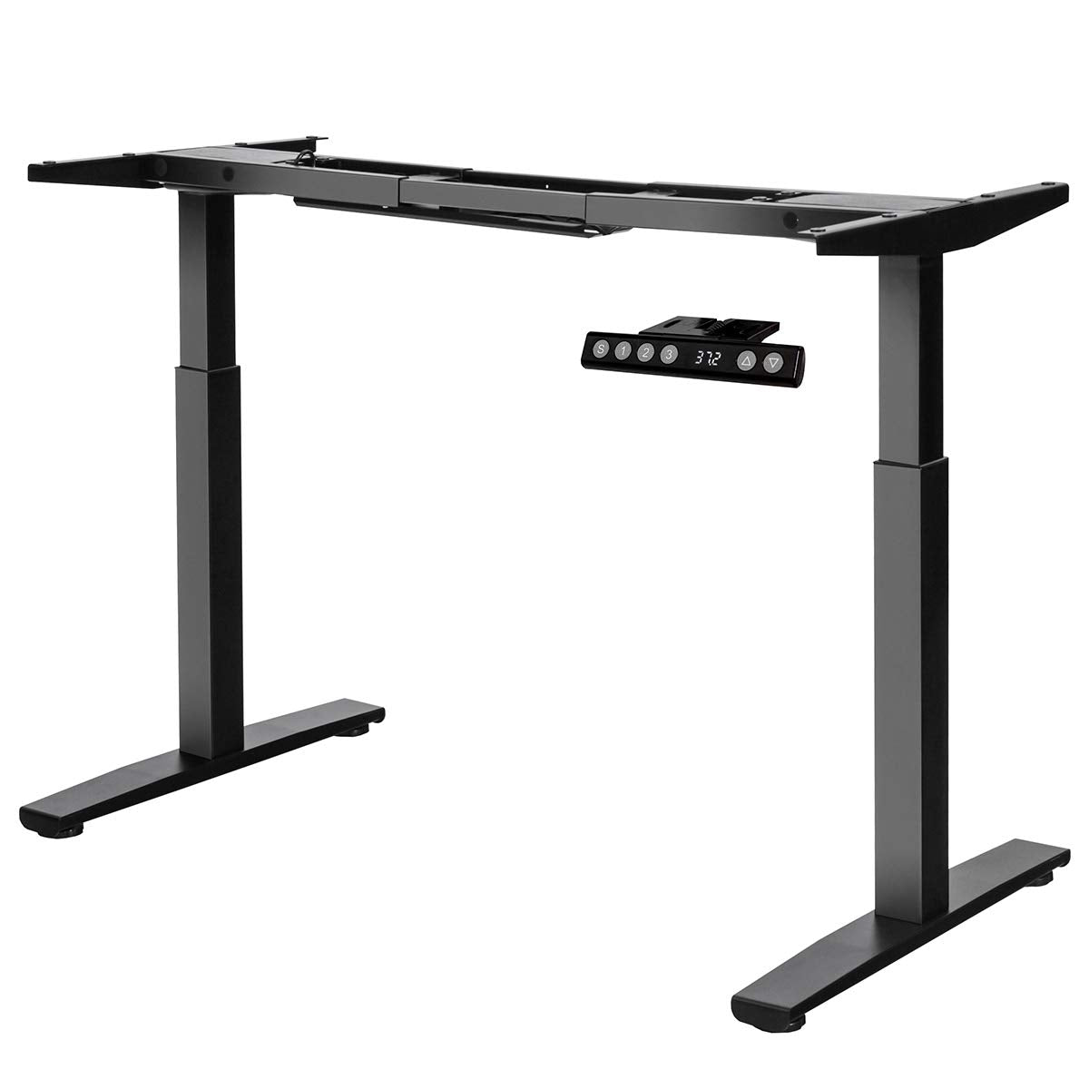 Tangkula Electric Standing Desk Frame, Height & Width Adjustable Motorized Sit Stand Desk Base