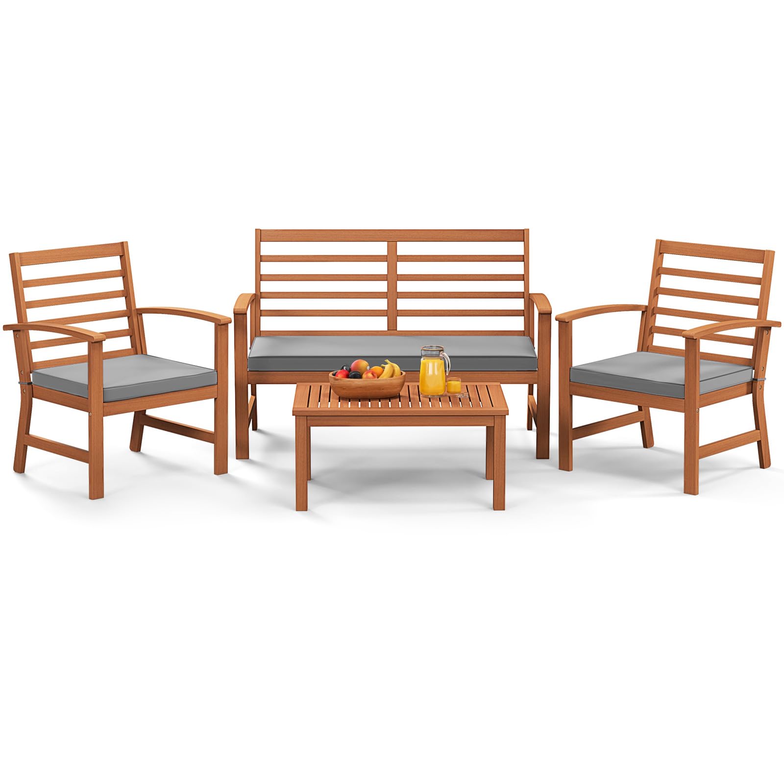 Tangkula 4 Pieces Outdoor Furniture Set