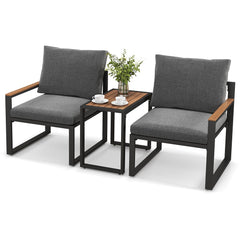 Tangkula 3 Pieces Patio Furniture Set