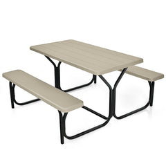 Tangkula Picnic Table Bench Set