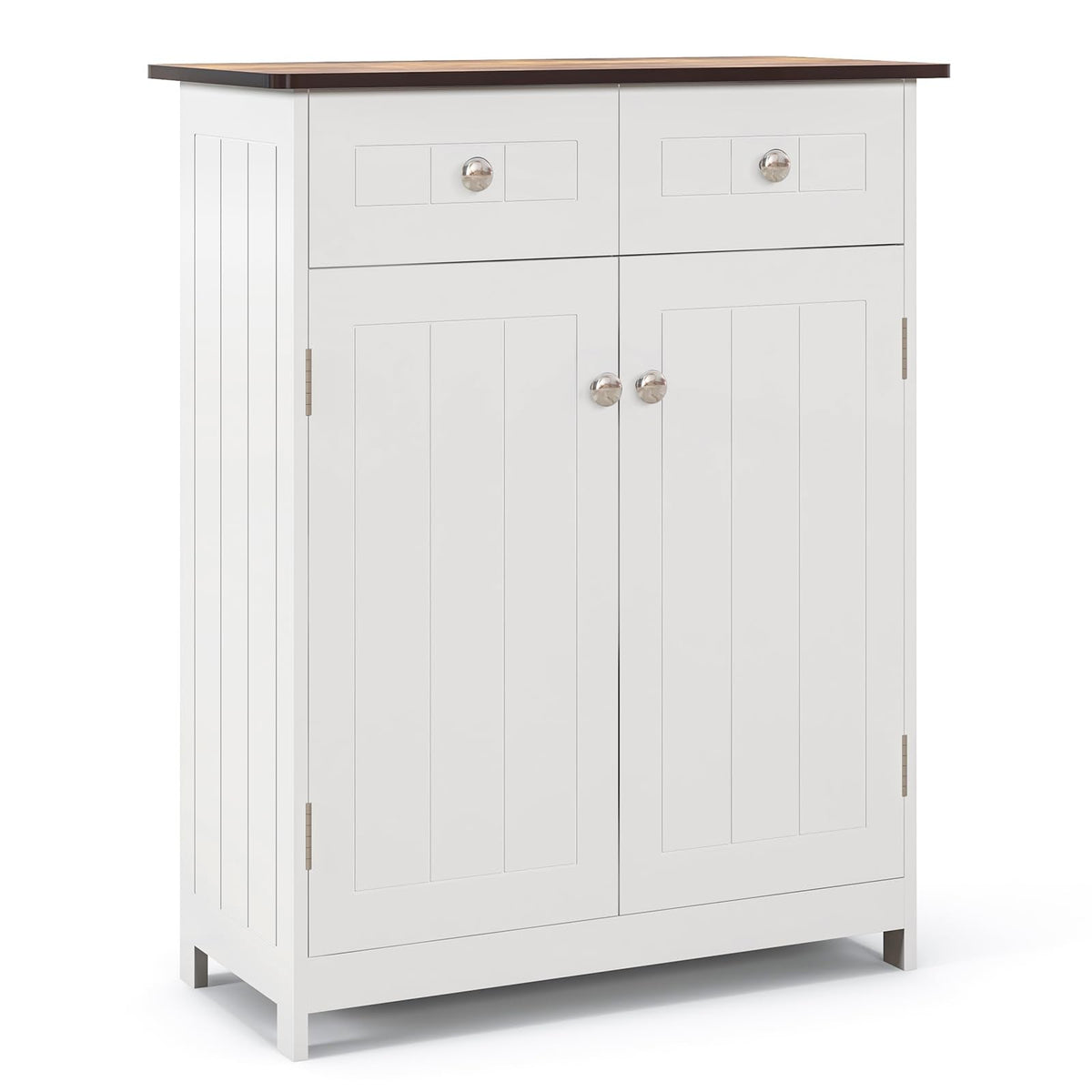 Tangkula Bathroom Storage Cabinet, Freestanding Floor Cabinet