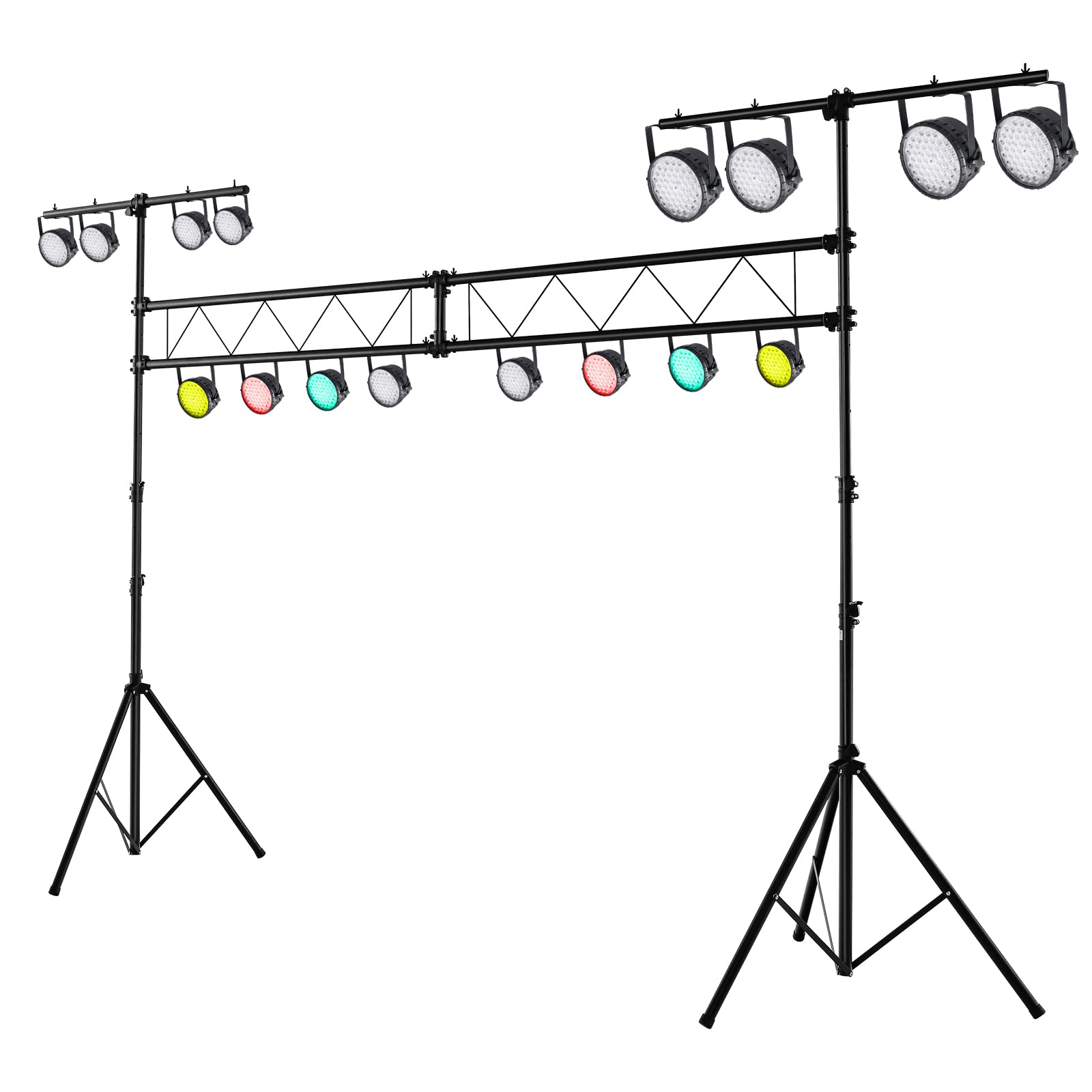 Tangkula Stage Lighting Stand, 14FT Lighting Truss System w/32 Lights Hold 220LBS Capacity