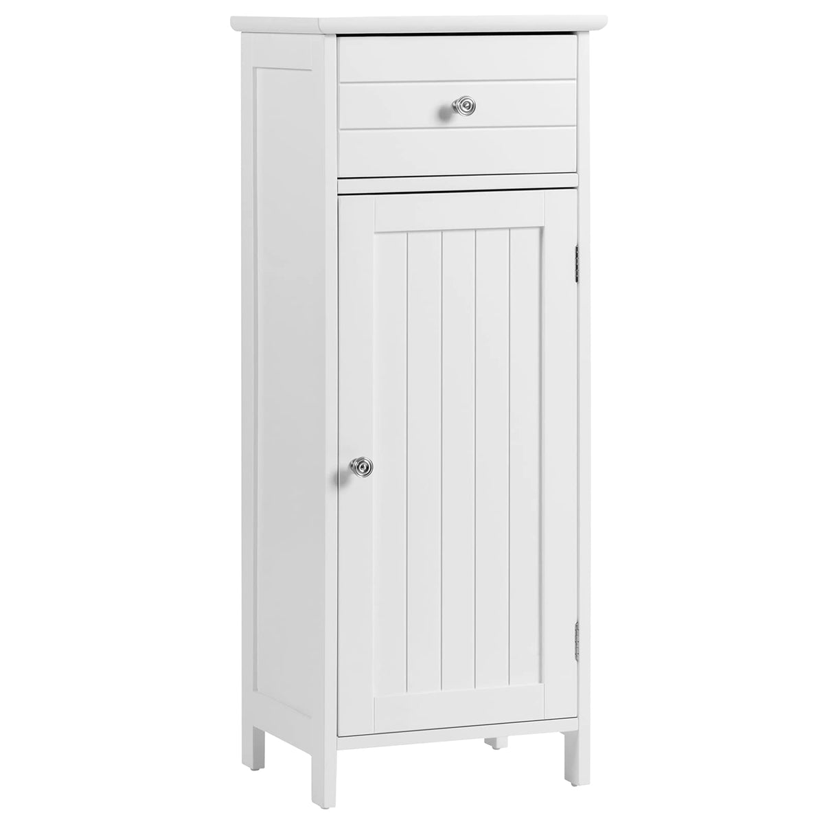 Tangkula Bathroom Floor Cabinet, Freestanding Storage Cabinet with Adjustable Shelf and Drawer, 14 x 12 x 34.5 Inches