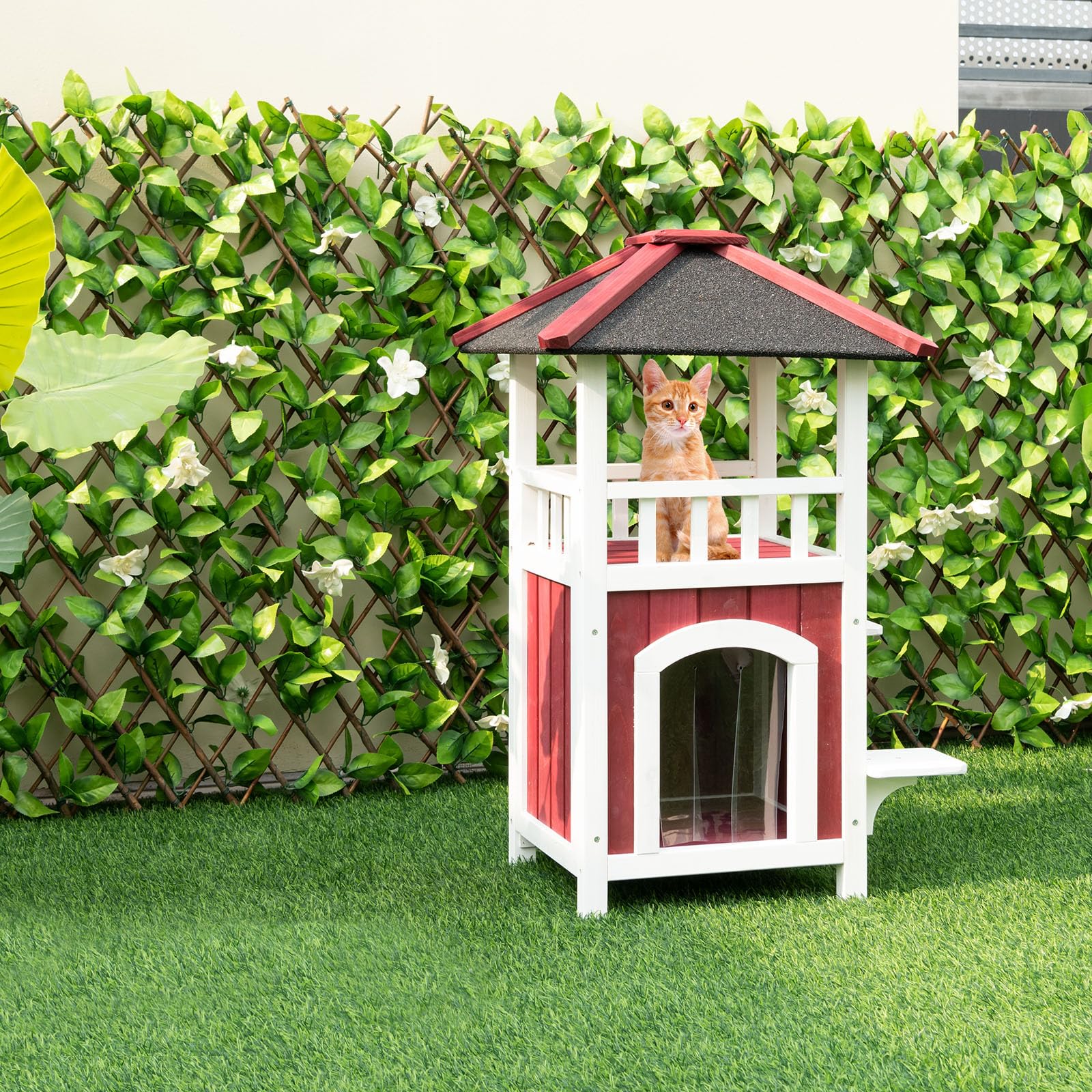 Tangkula Outdoor Cat House