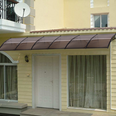 Tangkula 40"x40" Window Awning, Modern Polycarbonate Front Door Canopy